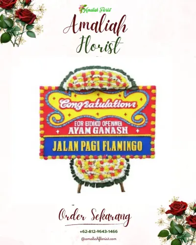 Bunga Papan Congratulation di Rumah Duka Batam Center